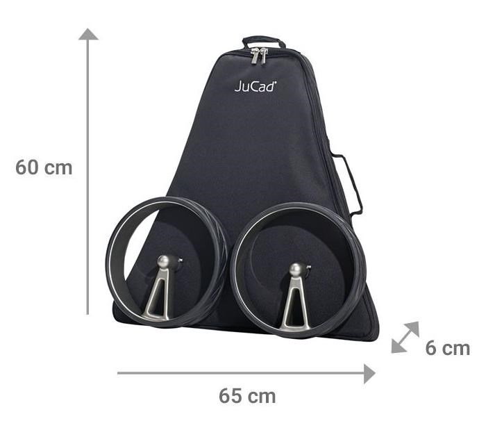 JuCad Phantom Titan Black on Black Rosé 3.0 carrito eléctrico + bolsa de transporte, rosa