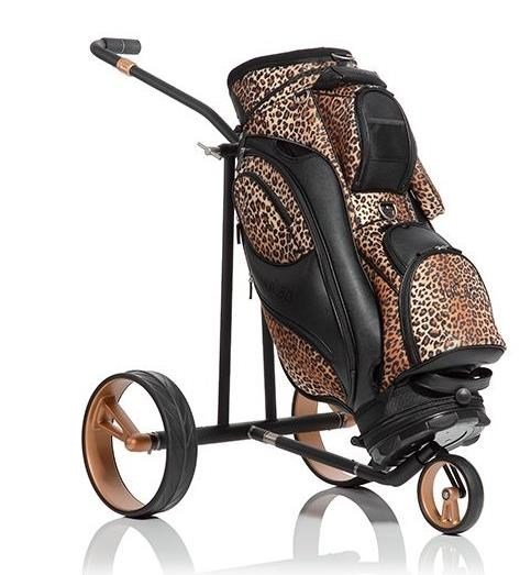 JuCad Phantom Titan Black on Black Rosé 3.0 carrito eléctrico + bolsa de transporte, rosa