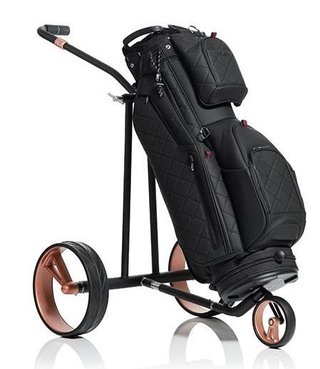 JuCad Phantom Titan Black on Black Rosé 3.0 carrito eléctrico + bolsa de transporte, rosa
