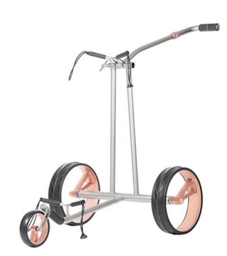 JuCad Phantom Titan Rosé eX 3.0 carrito eléctrico + bolsa, rosa
