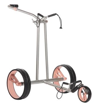 JuCad Phantom Titan Rosé eX 3.0 carrito eléctrico + bolsa, rosa