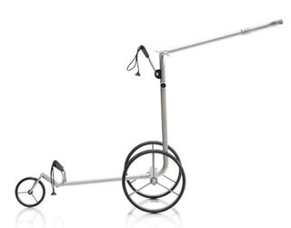 JuCad drive SL Titan Travel eX 3.0 carrito eléctrico + mando a distancia + bolsa de transporte, titanium