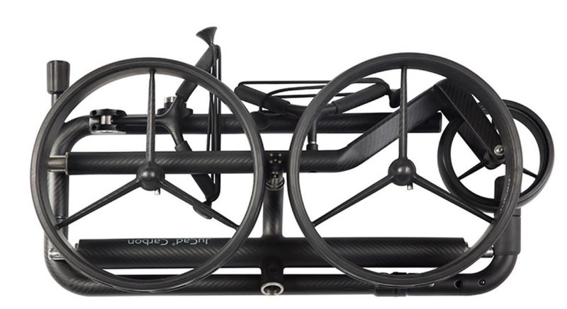 JuCad Carbon Travel Nero SV 3.0 carrito eléctrico, negro