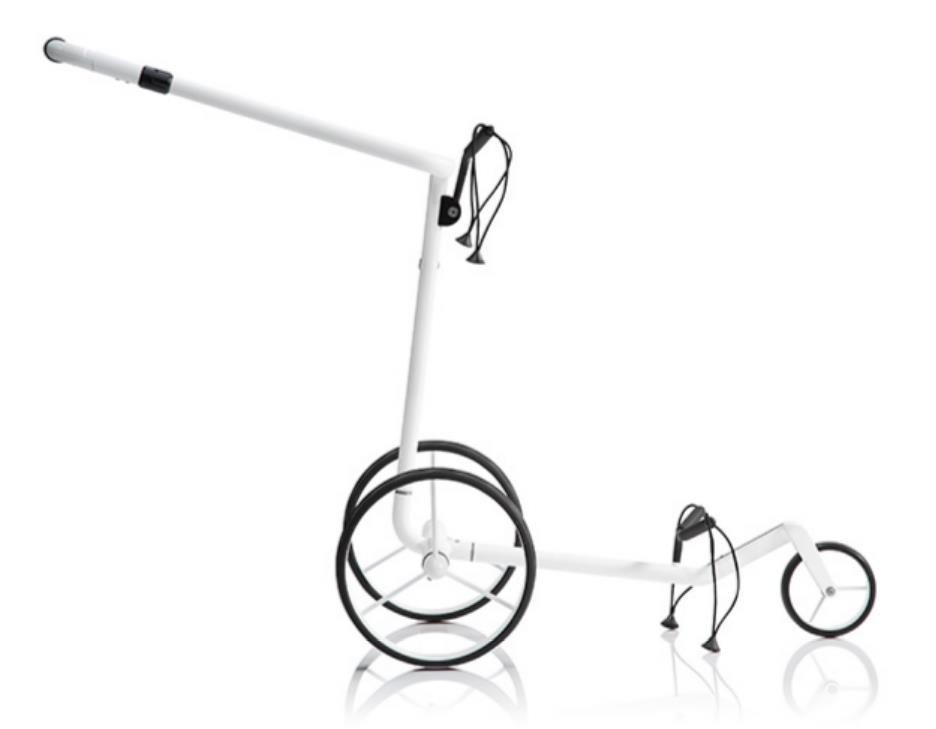JuCad Carbon Travel Bianco SV 3.0 carrito eléctrico, blanco