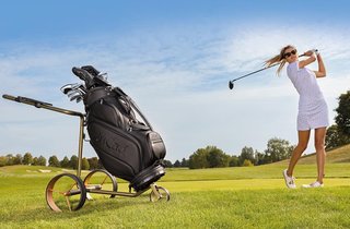 JuCad Carbon Travel Verde Rosé 3.0 carrito eléctrico, rosa