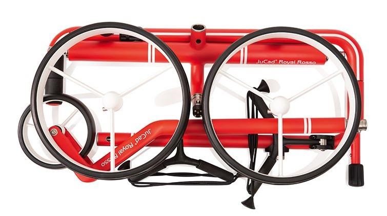 JuCad Carbon Travel Royal Rosso 3.0 carrito eléctrico, rojo