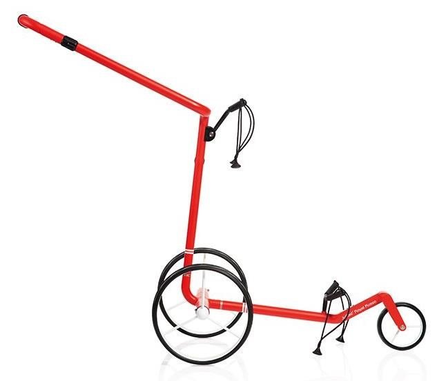 JuCad Carbon Travel Royal Rosso 3.0 carrito eléctrico, rojo