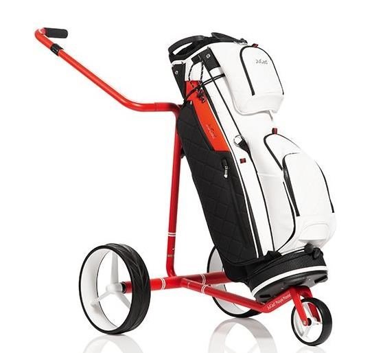 JuCad Carbon Travel Royal Rosso 3.0 carrito eléctrico, rojo