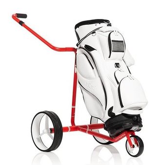 JuCad Carbon Travel Royal Rosso 3.0 carrito eléctrico, rojo