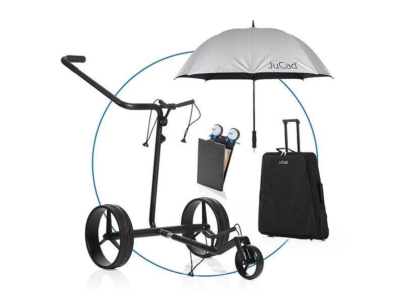 JuCad Carbon drive Classic 3.0 carrito eléctrico, negro