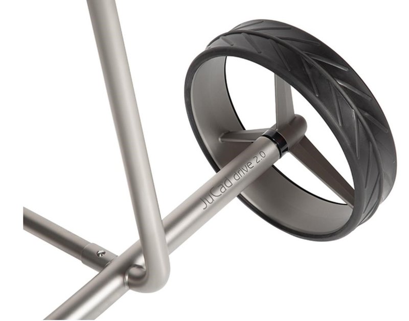 JuCad drive Stainless Steel 3.0 carrito eléctrico, plateado