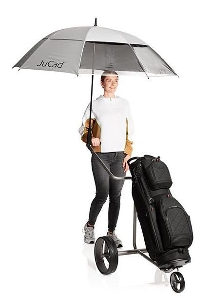 JuCad JuCad windproof & window umbrella with pin 68" silver UV protection paraguas, plata