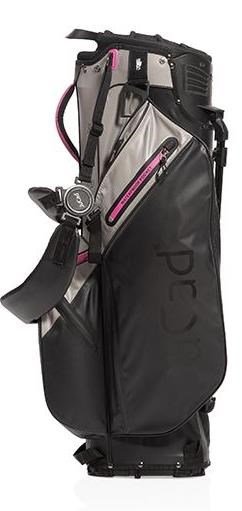 JuCad Bag 3in1 Pro Dry cart bag, negro/gris/rosa