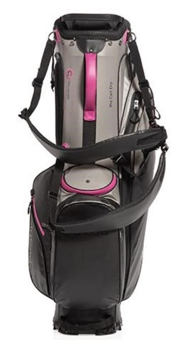 JuCad Bag 3in1 Pro Dry cart bag, negro/gris/rosa