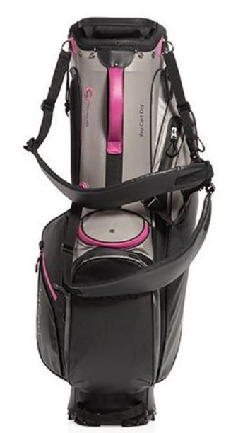 JuCad Bag 3in1 Pro Dry cart bag, negro/gris/rosa