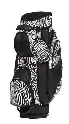 JuCad Style cart bag, negro/cebra