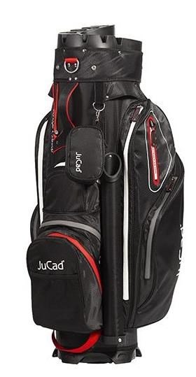 JuCad Manager Waterstop cart bag, negro/rojo/gris