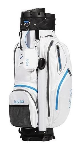 JuCad Manager Waterstop cart bag, blanco/azul/gris