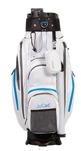 JuCad Manager Waterstop cart bag, blanco/azul/gris