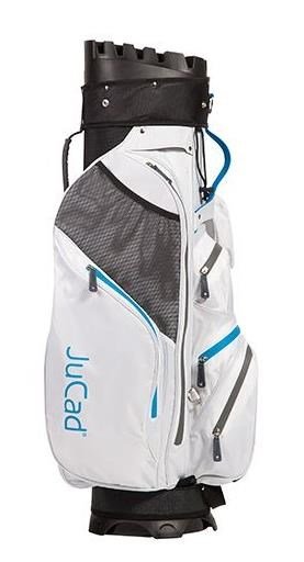 JuCad Manager Waterstop cart bag, blanco/azul/gris