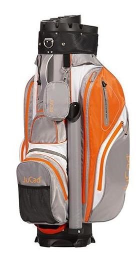 JuCad Manager Waterstop cart bag, gris claro/blanco/naranja