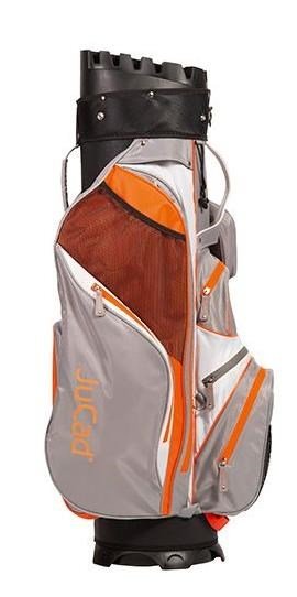 JuCad Manager Waterstop cart bag, gris claro/blanco/naranja