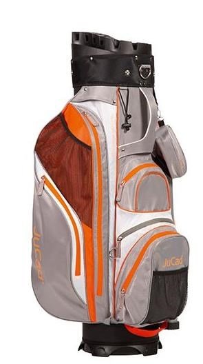 JuCad Manager Waterstop cart bag, gris claro/blanco/naranja