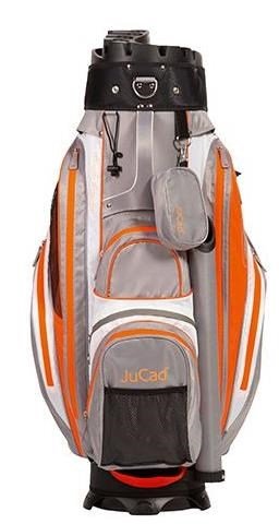 JuCad Manager Waterstop cart bag, gris claro/blanco/naranja