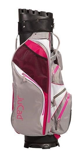 JuCad Manager Waterstop cart bag, gris claro/blanco/rosa