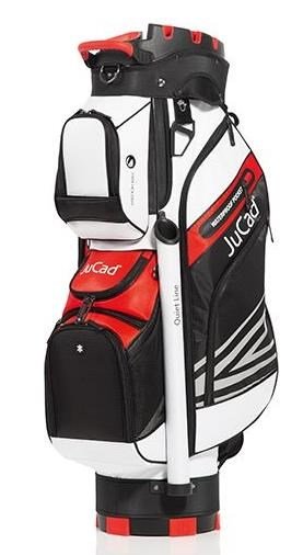 JuCad Quiet Line cart bag, negro/blanco/rojo