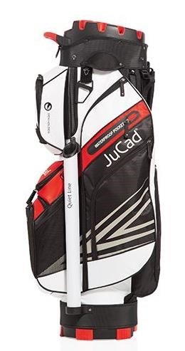 JuCad Quiet Line cart bag, negro/blanco/rojo