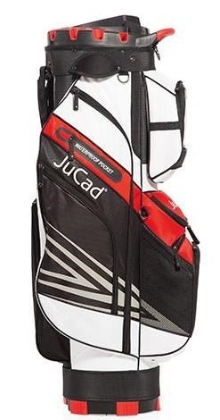 JuCad Quiet Line cart bag, negro/blanco/rojo