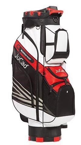 JuCad Quiet Line cart bag, negro/blanco/rojo
