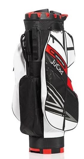 JuCad Quiet Line cart bag, negro/blanco/rojo