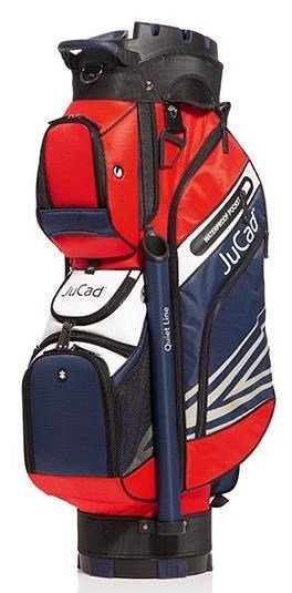 JuCad Quiet Line cart bag, azul oscuro/rojo/blanco