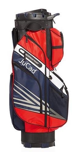 JuCad Quiet Line cart bag, azul oscuro/rojo/blanco