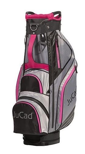 JuCad Sportline cart bag, negro/gris/rosa