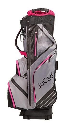 JuCad Sportline cart bag, negro/gris/rosa