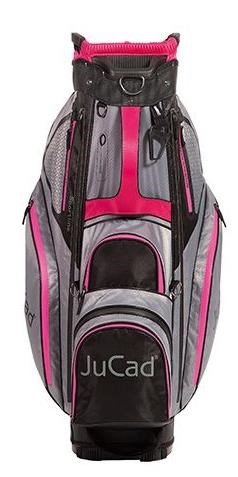 JuCad Sportline cart bag, negro/gris/rosa
