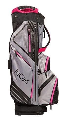JuCad Sportline cart bag, negro/gris/rosa
