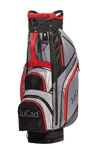 JuCad Sportline cart bag, negro/gris/rojo