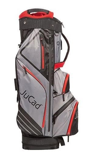 JuCad Sportline cart bag, negro/gris/rojo