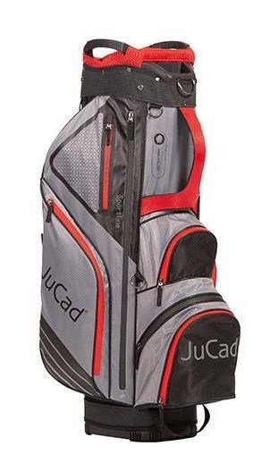 JuCad Sportline cart bag, negro/gris/rojo