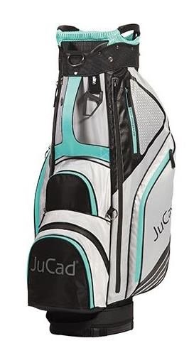 JuCad Sportline cart bag, negro/gris/turquesa