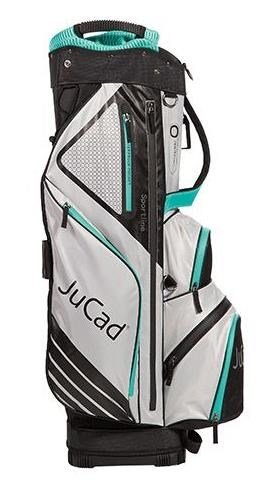 JuCad Sportline cart bag, negro/gris/turquesa