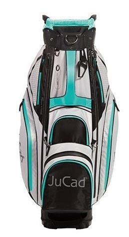 JuCad Sportline cart bag, negro/gris/turquesa