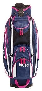 JuCad Junior cart bag, azul oscuro/blanco/rosa