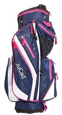 JuCad Junior cart bag, azul oscuro/blanco/rosa