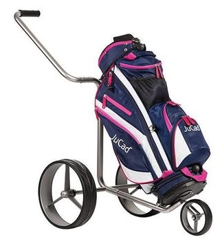 JuCad Junior cart bag, azul oscuro/blanco/rosa