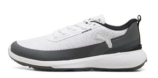 Puma Golf Puma Gruve Sport zapatos de golf para hombre, blanco/gris